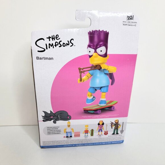Bartman The Simpsons Jakks 5 in Bart Simpson Action Figure - NEW SEALED BOX - Picture 7 of 13